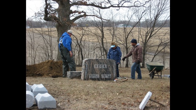 Greenwood Cemetery Restoration, March 31, 2014