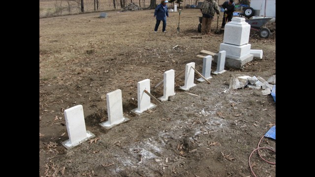 Greenwood Cemetery Restoration, March 31, 2014