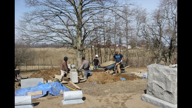 Greenwood Cemetery Restoration, March 31, 2014