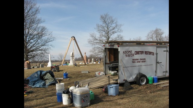 Greenwood Cemetery Restoration, March 31, 2014