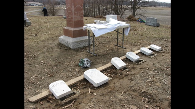 Greenwood Cemetery Restoration, March 31, 2014