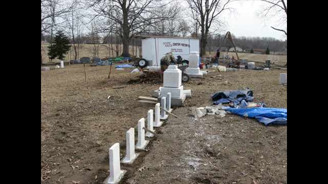 Greenwood Cemetery Restoration, March 31, 2014