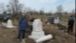 Helen Wildermuth, Stonehugger Cemetery Restoration, Greenwood Cemetery, March 31, 2014