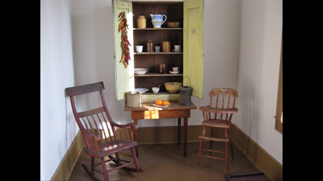 Cupboard, High Chair, Rocker