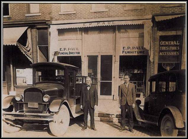 E. P. Paul and son Thomas Paul circa 1930