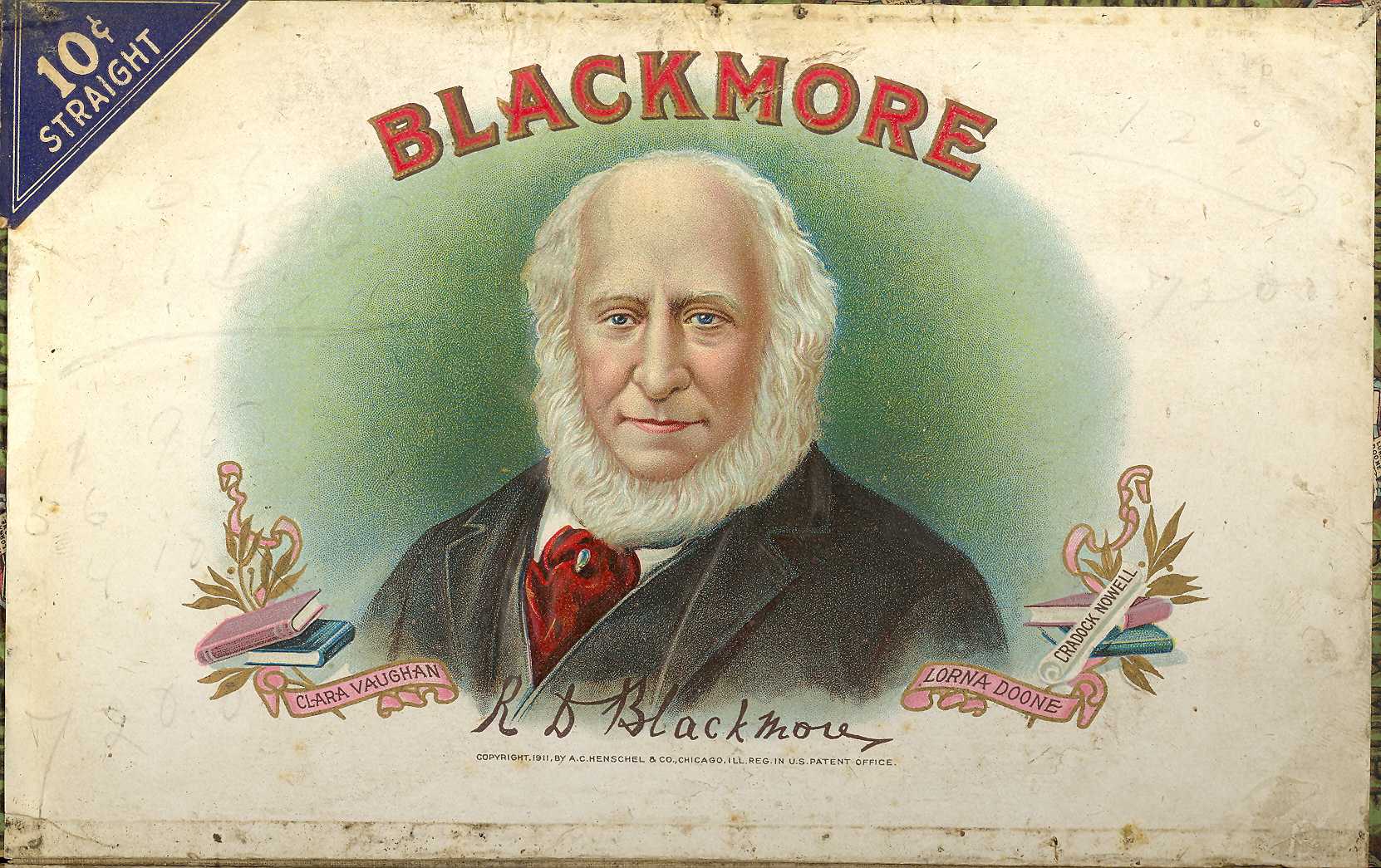 Blackmore Cigar Box Label, North Manchester