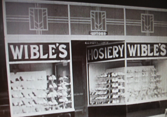 Wible's Shoe Store in 1938, North Manchester