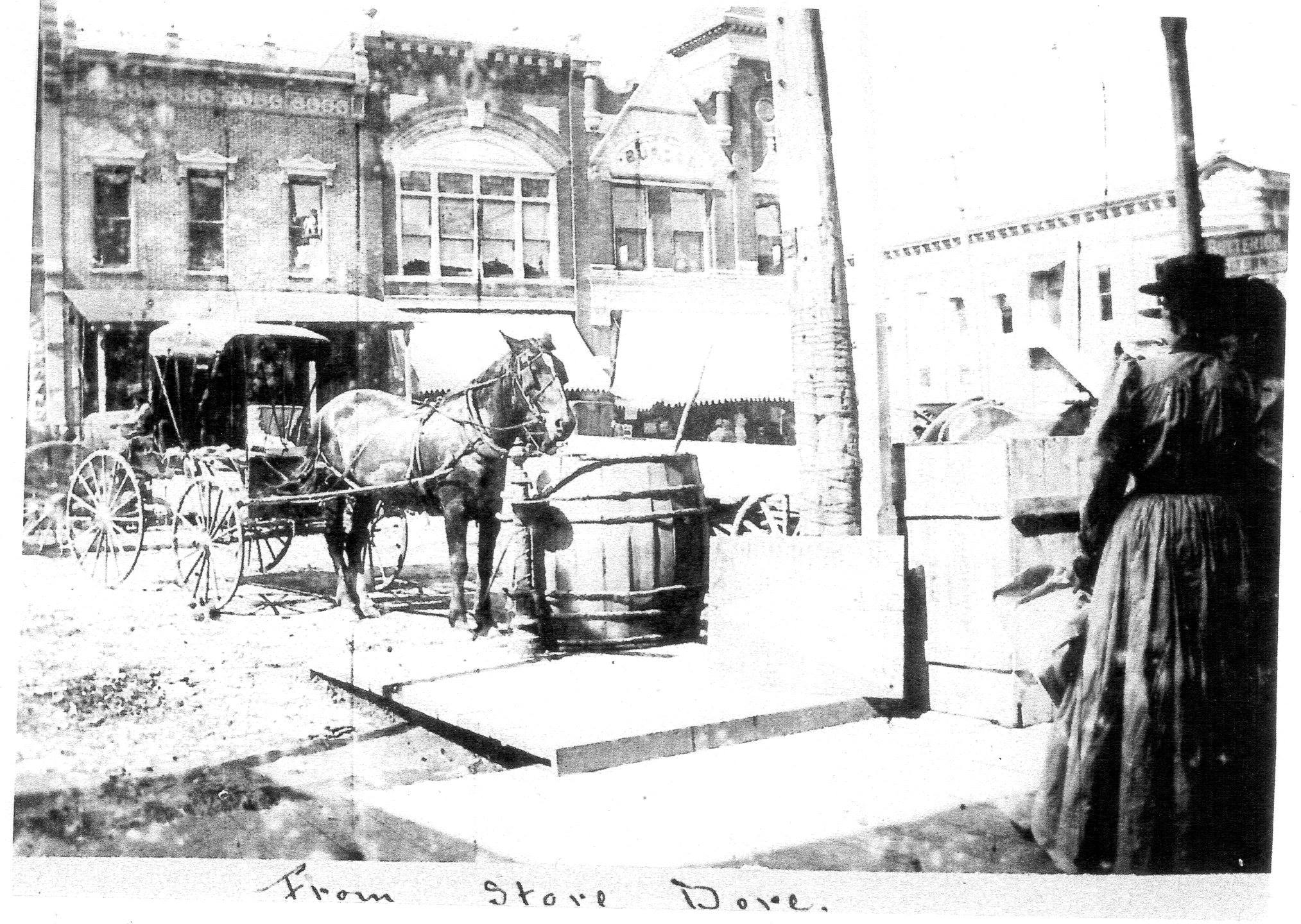 Ebbinghous Store-View looking North ca 1900