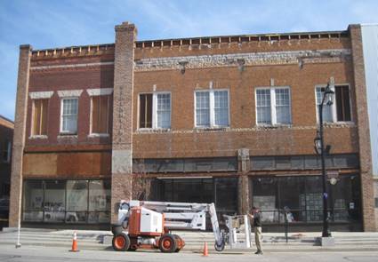 Removal of Old Facade