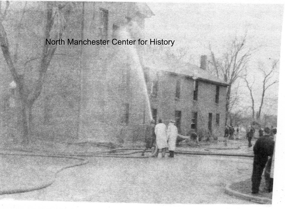 Fire at the Young Hotel, North Manchester, 1943