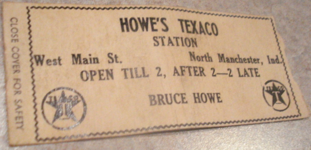 Howe's Texaco Station, West Main, North Manchester