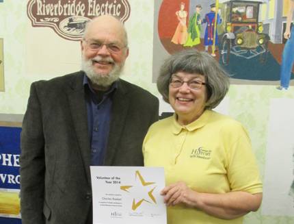 NMHS Volunteer Charles Boebel & Mary Chrastil, NMHS President