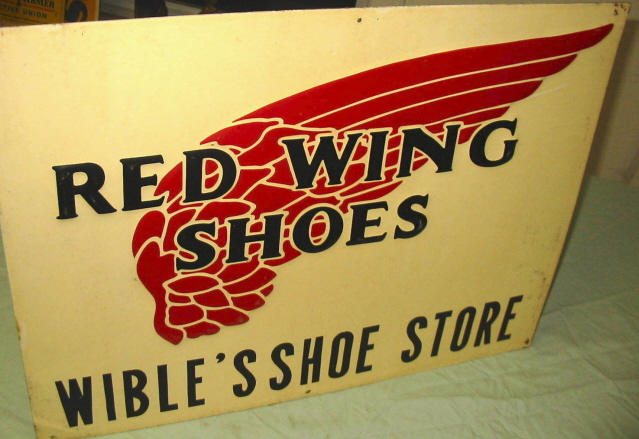 Wible's Redwing Shoe Sign